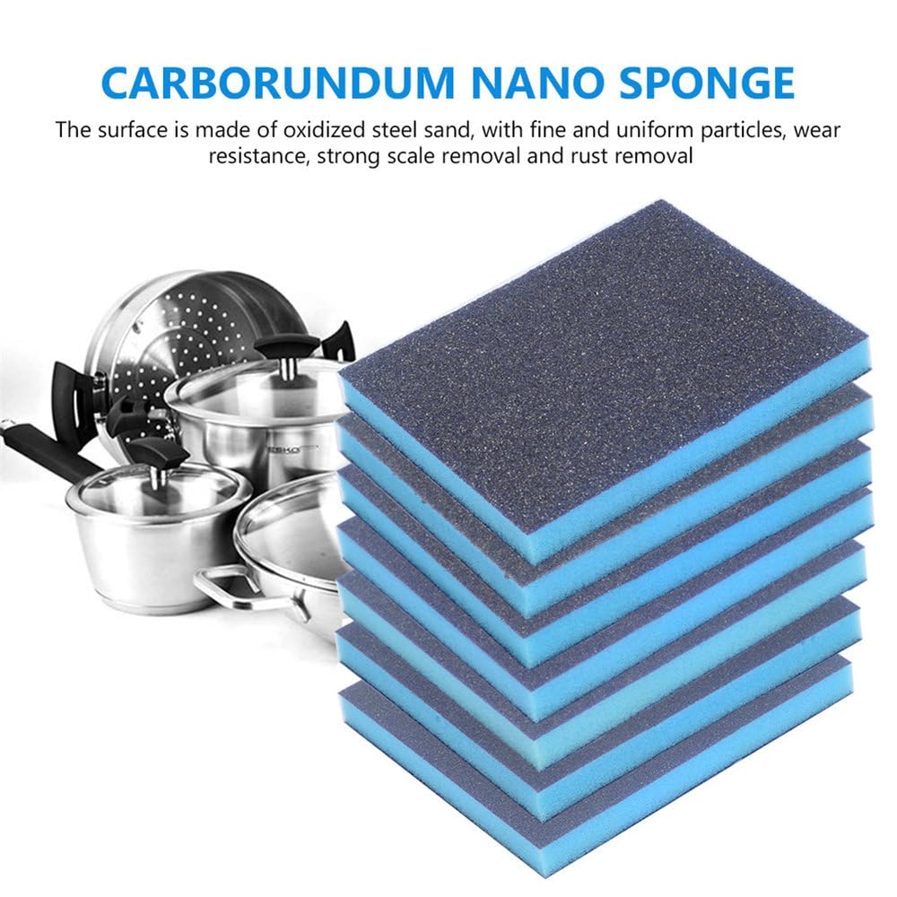 Detergente per Cucina 120-1000 Grit Spugna abrasiva Carta vetrata Strumenti Lucidatura Spugne Abrasive Blocchi abrasivi Lavabili, 400,500 Grit, 5 PZ