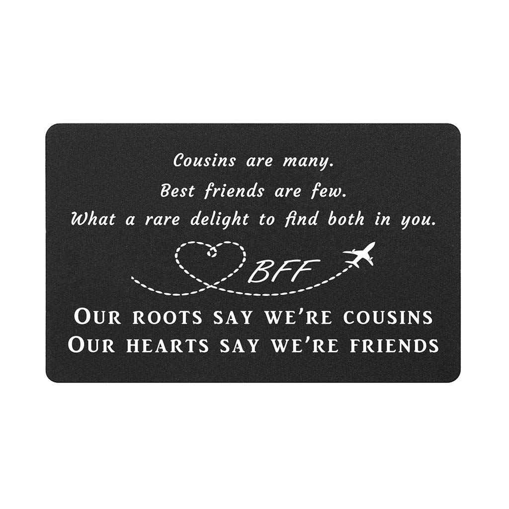 Amazon.com : Cousins Make the Best Friends, Cousin Bff Gifts, Cousin  Birthday Card for Women, Cousins Gift Cards for Girls, Mothers Day,  Christmas : Office Products