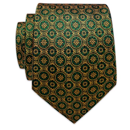 Image of YourTies Paisley Men's Necktie Woven Silk Floral Ties for Men Designer Formal Business Party Wedding