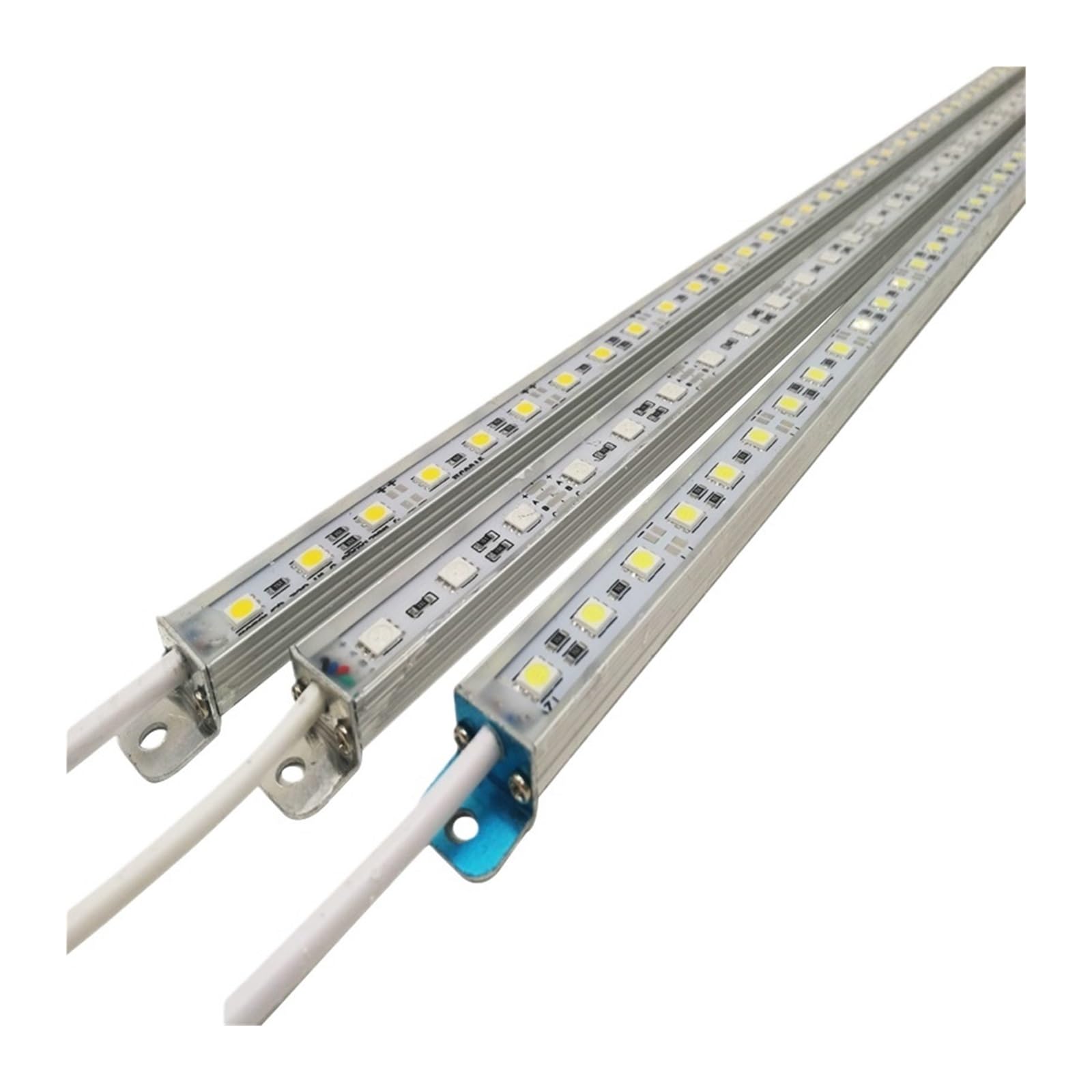 LED-Lichtleiste, wasserdicht, IP68, DC 12 V, 50 cm, SMD 5050, starres LED-Lichtband(7 pcs,White)