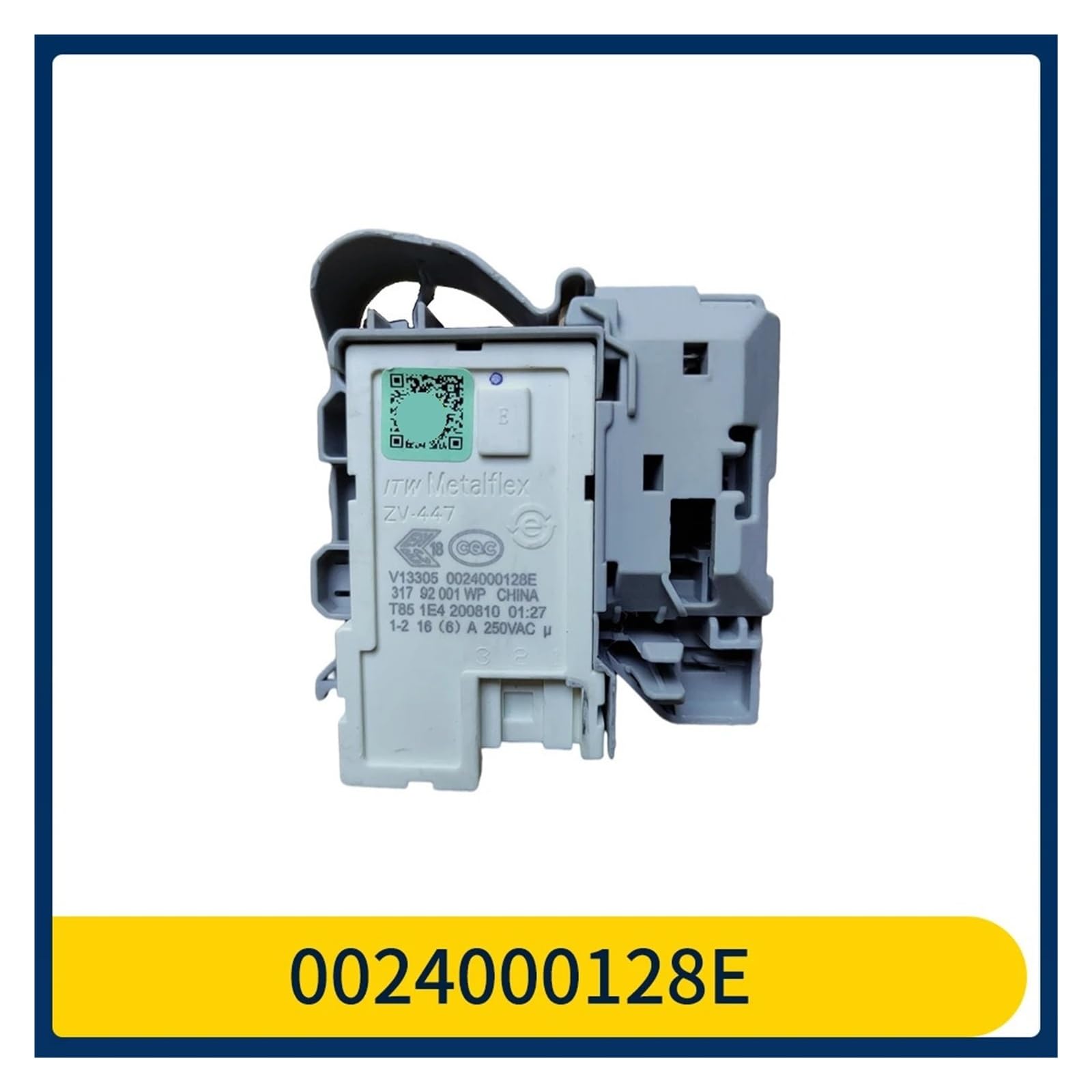 ZV-447 0024000128E Washing Machine Door Lock Switch，Compatible