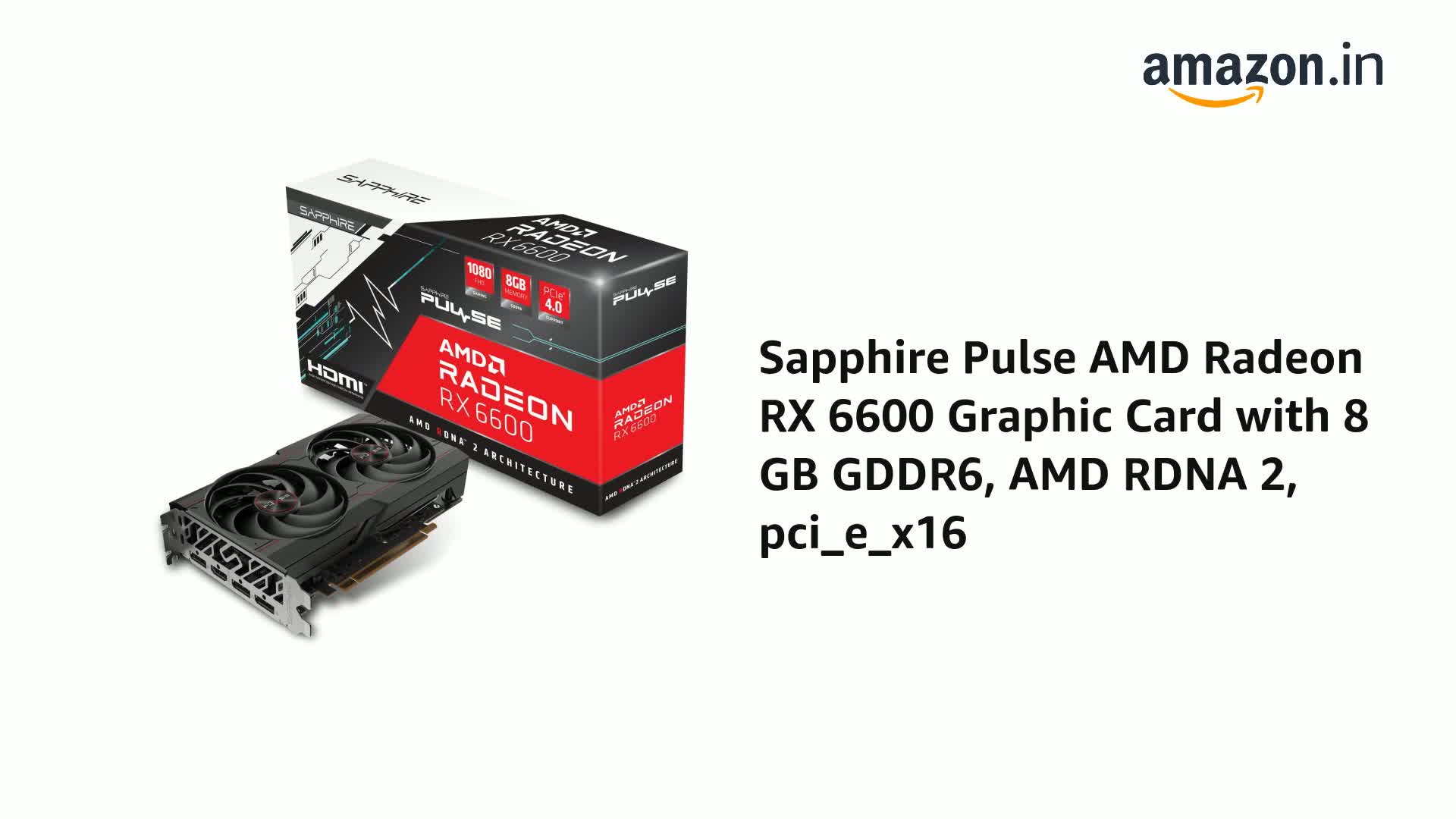 グラフィックボード・グラボ・ビデオカード SAPPHIRE PULSE Radeon RX6600 8GB SAPPHIRE PULSE Radeon RX 6600 8G GDDR6 | SAPPHIRE グラフィック