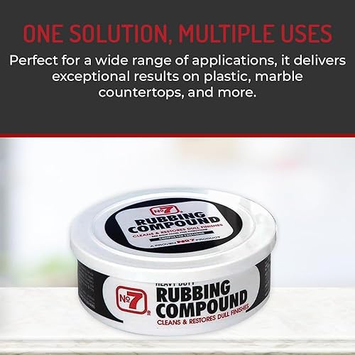 Miniatura 6 de No.7 Compuesto Pulidor de Uso Pesado - 10 Fl Oz - Limpia y Restaura - Elimina Rayones Profundos y Manchas - Restaura el Brillo a Acabados Opacos,