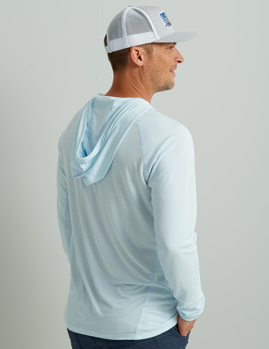 HUK Mens Icon Hoodie, Fishing Shirt With Sun Protection for Men, Ice Water, XX-Large - Image 7