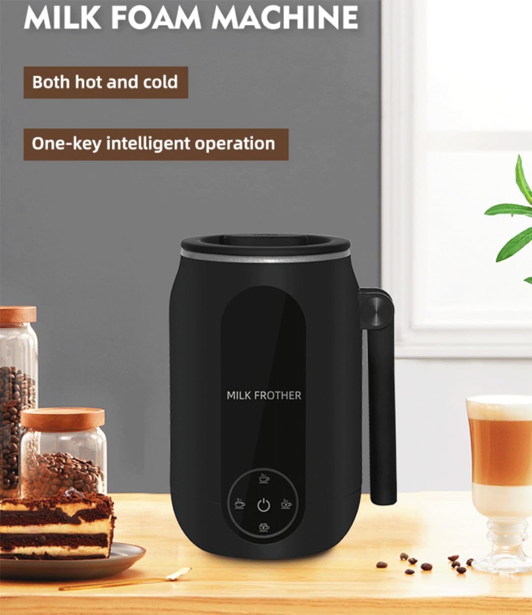 Milk Frother, Milk Steamer for Coffee, 4 in 1 Electric Milk Frother and Steamer, Warm and Cold Foam Maker, Hot Chocolate Maker, Milk Warmer, 8.8oz/250ml Frother