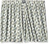 STACY ADAMS Men's Big and Tall Boxer Short, White/Blue Paisley, 4XL