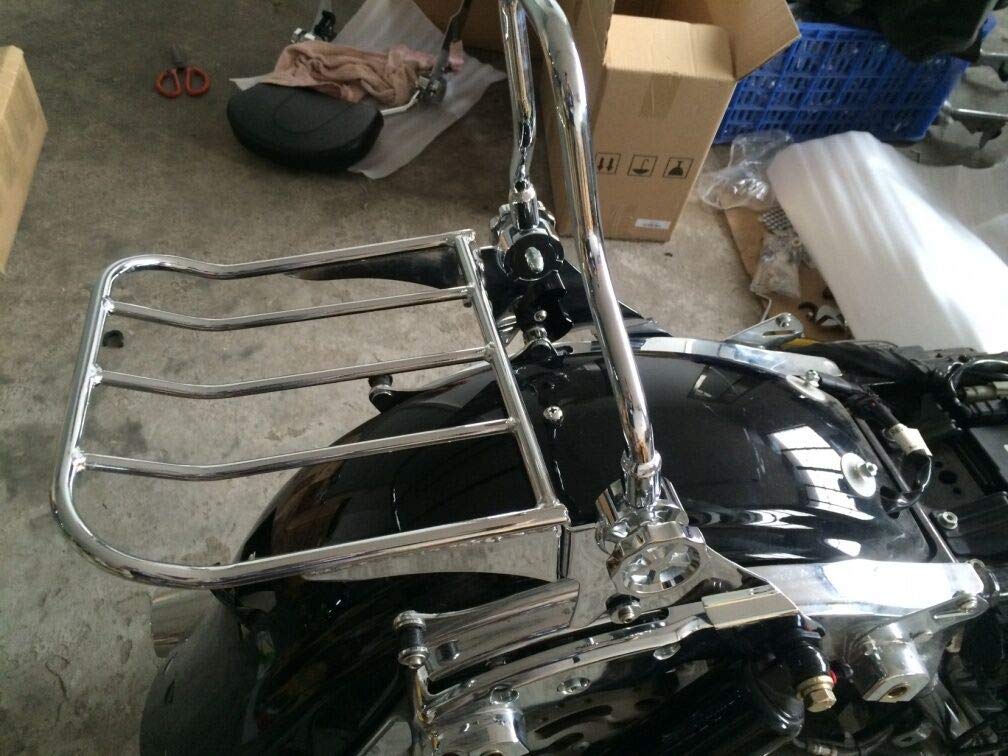 XFMT Backrest Sissy Bar Luggage Rack Compatible with Harley Davidson