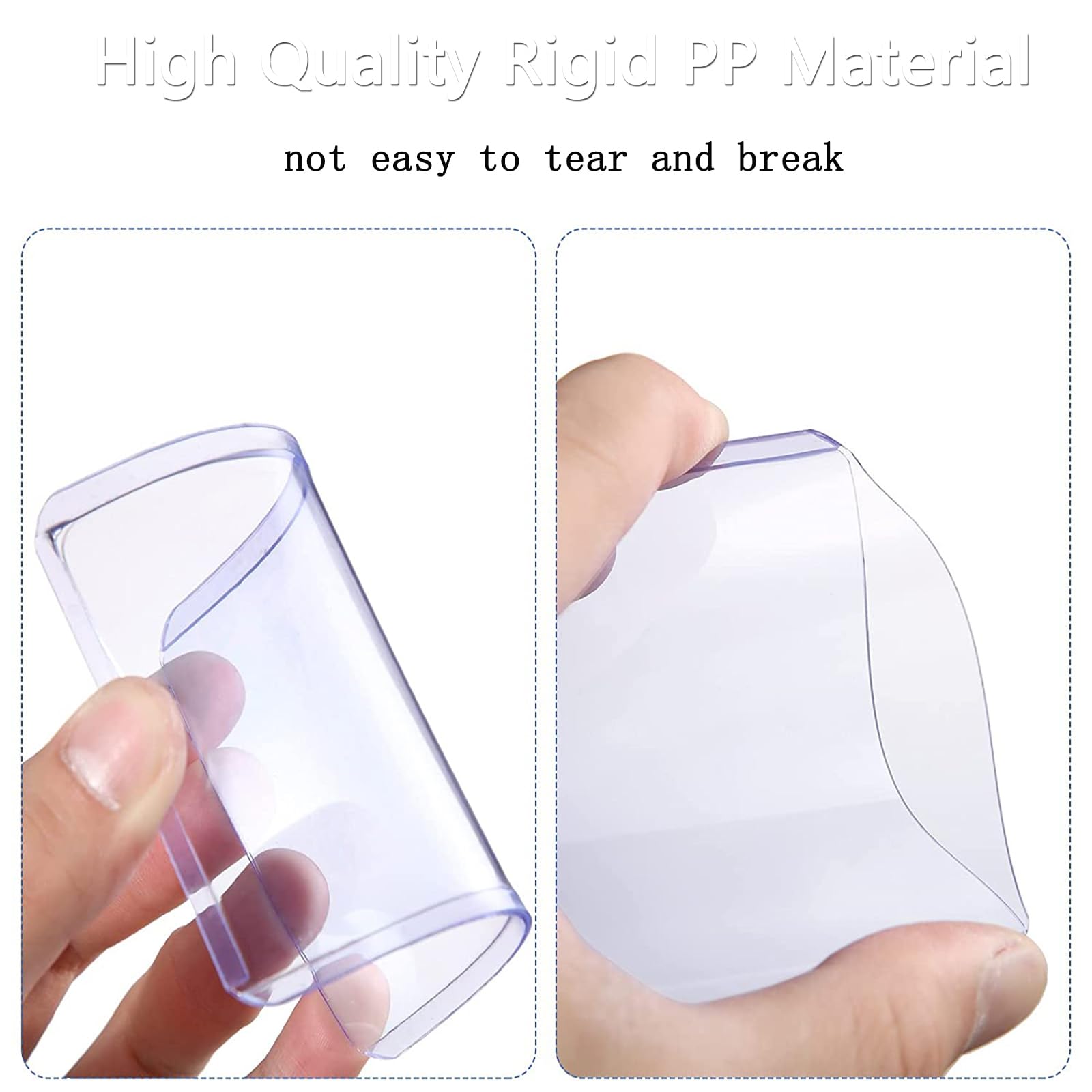 WAIZHIUA 200Pcs 3x4 Top Loaders Clear Card Sleeves - Image 3