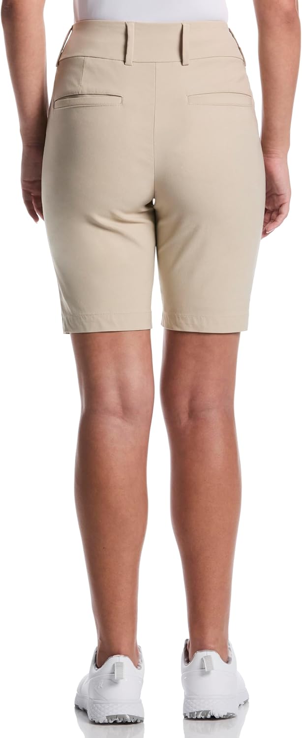PGA Tour Womens 9.5” Pull-on Golf Shorts with Tummy Control, Performance Stretch, Moisture-Wicking, Sun Protection - Image 2
