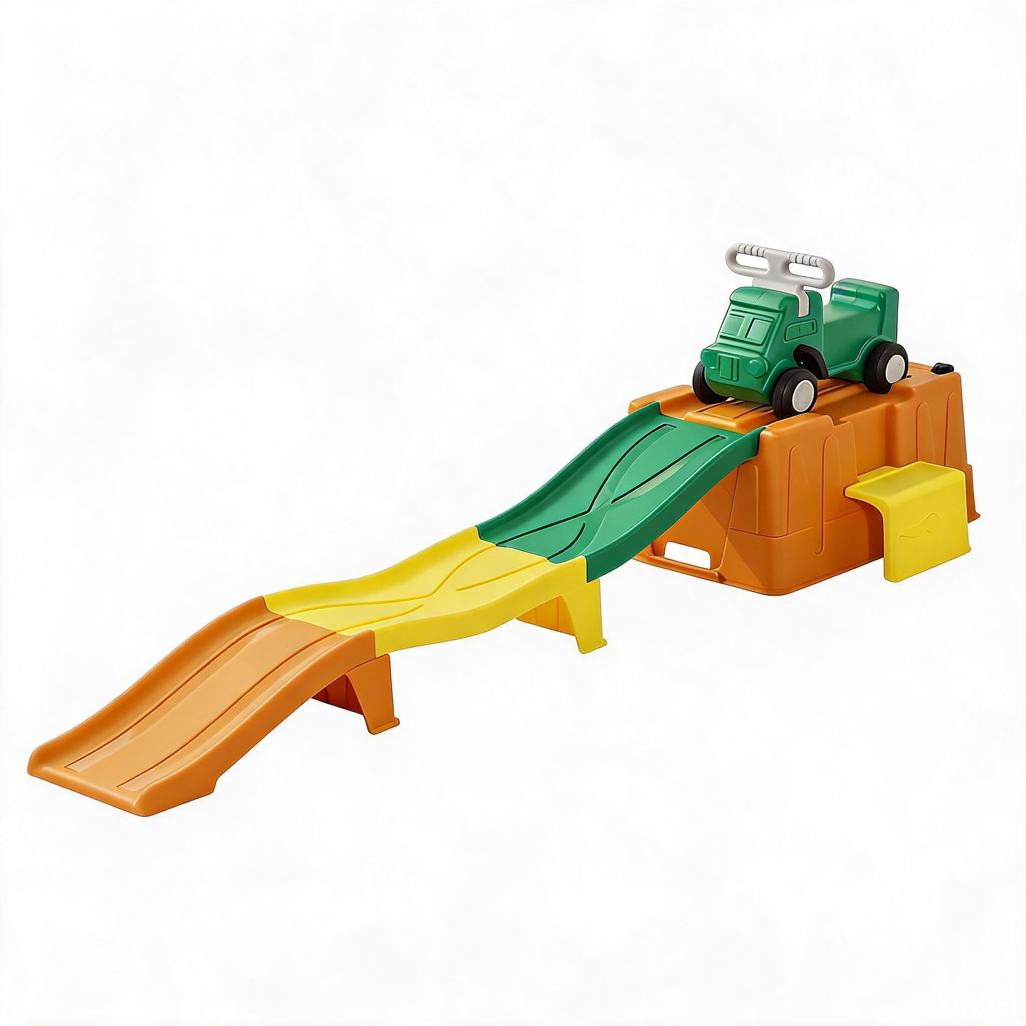 Toddler Roller Drink Mat Ride-on Track Set Orange