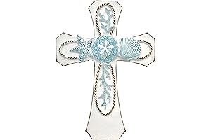 Seashore Spiritual Seaside Wall Cross Home Decor