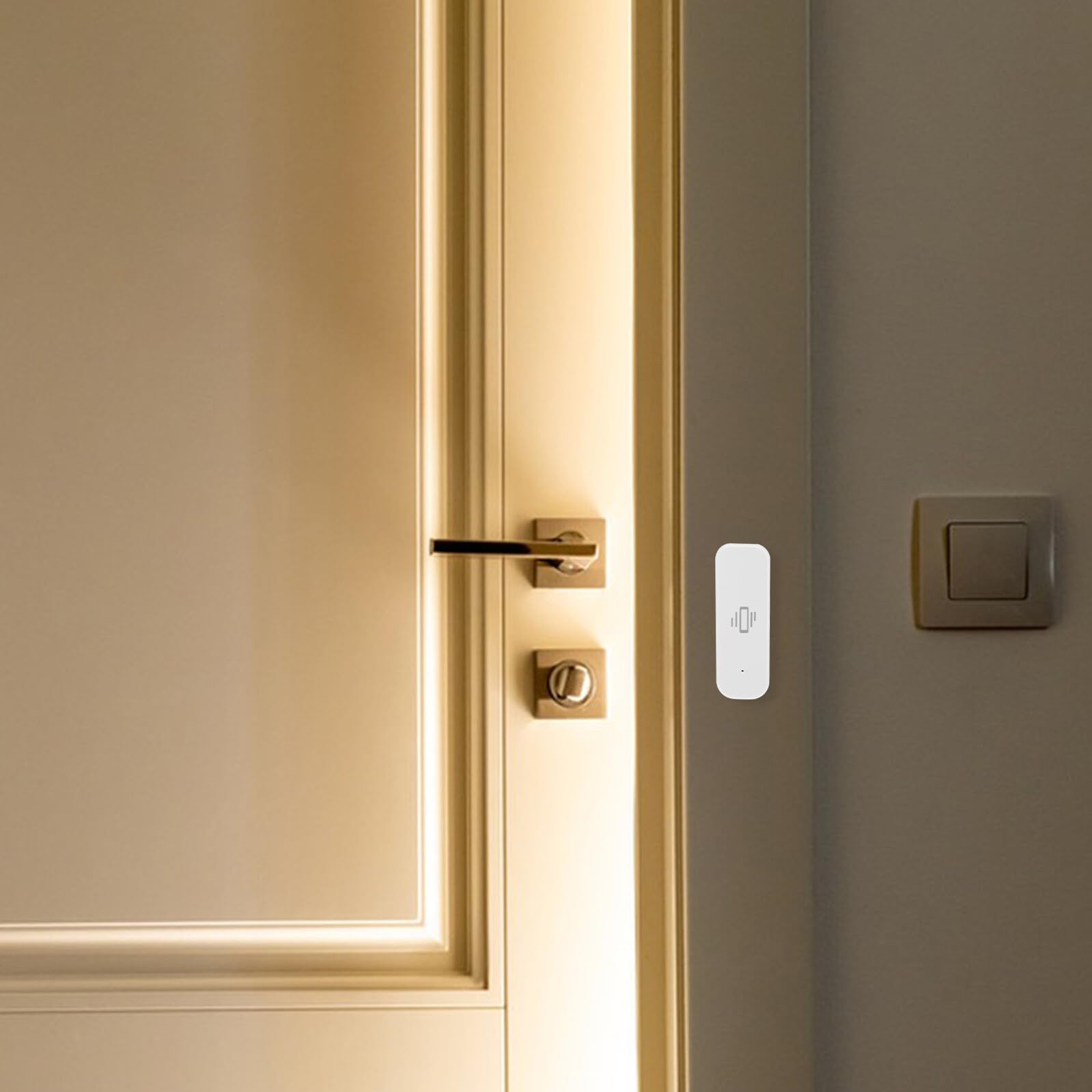 Sensore di Vibrazione Wireless Allarme Porta e Finestra, Sicurezza Intelligente per Casa e Ufficio, Notifiche in Reale, Rilevamento Sensibile per Sistemi di Sorveglianza