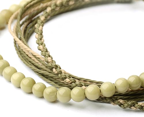 Miniatura 338 de Handmade Natural Stone Beaded Healing Bracelet Gift for Men Adjustable Rope String Bracelet