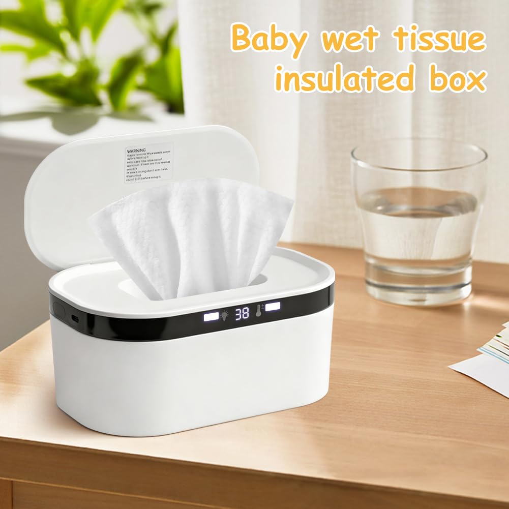 Chauffe-lingettes humides 10 W USB 3 niveaux de chauffage rapide veilleuse intégrée pour bébé