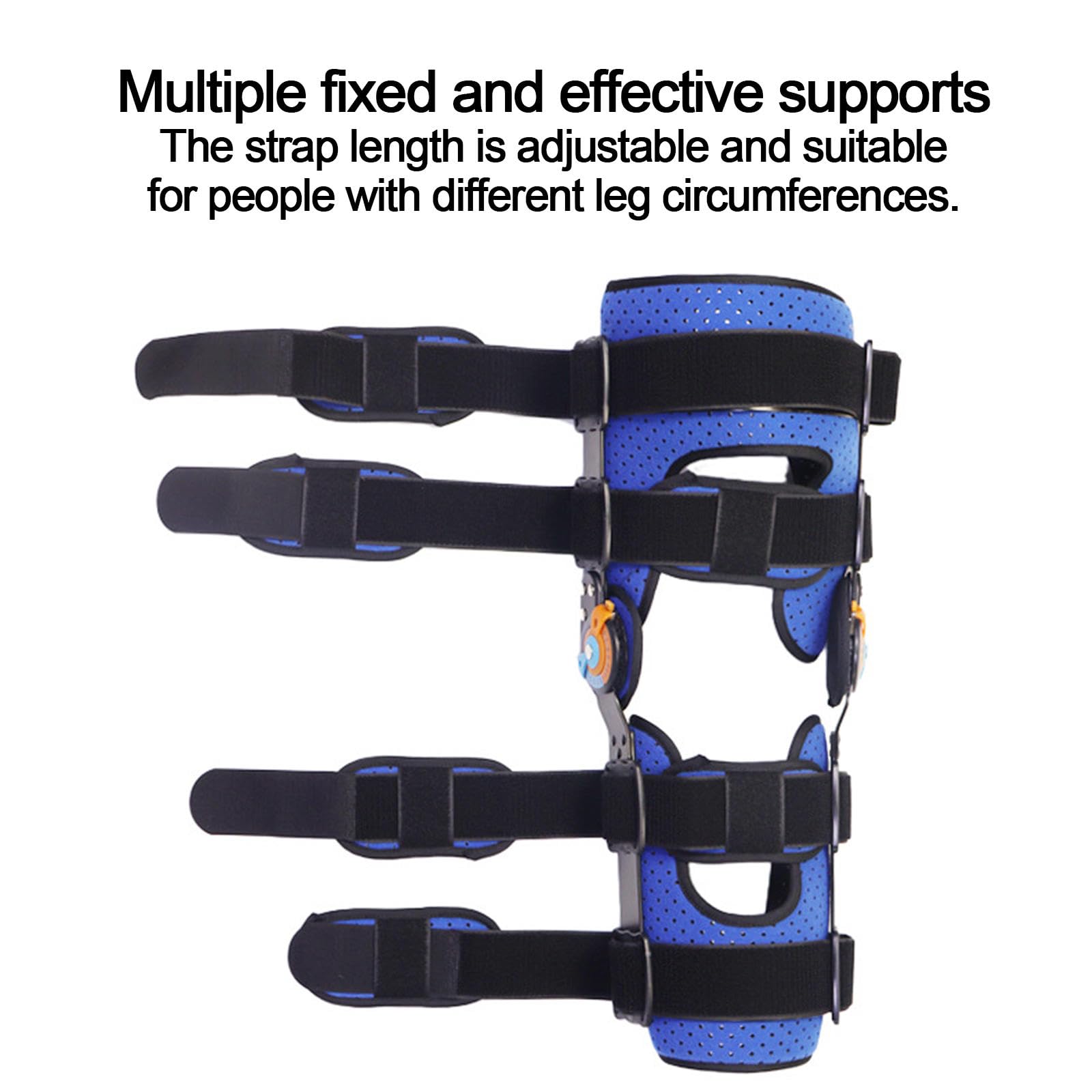 PopieL Rodillera con Bisagras Rom, Rodillera Ajustable Para Hombres y Mujeres, Rodillera Posoperatoria Para Recuperación Después de Cirugía, Desgarro de Menisco, Artritis, Distensión de Ligamento