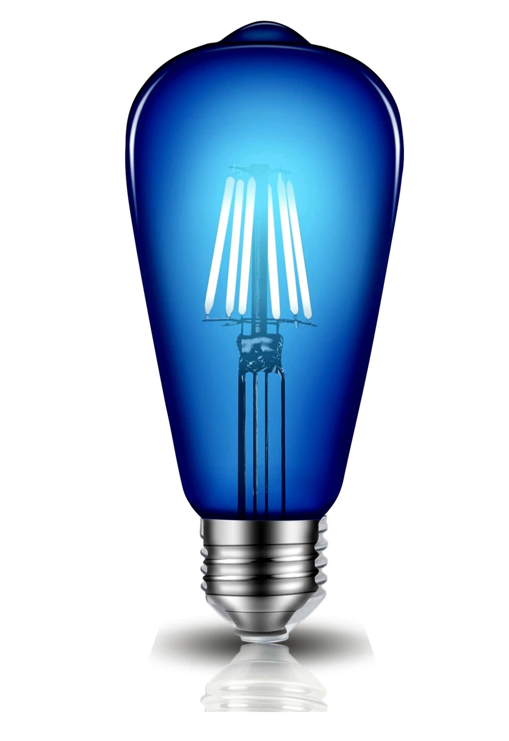 Vintage 4 Watt LED Filament Decorative Bulb ST64, Clear Glass Edison Style, Blue Light Color Energy Saving Vintage Bulb for Pendant & Wall Lamps(1)-picture-25