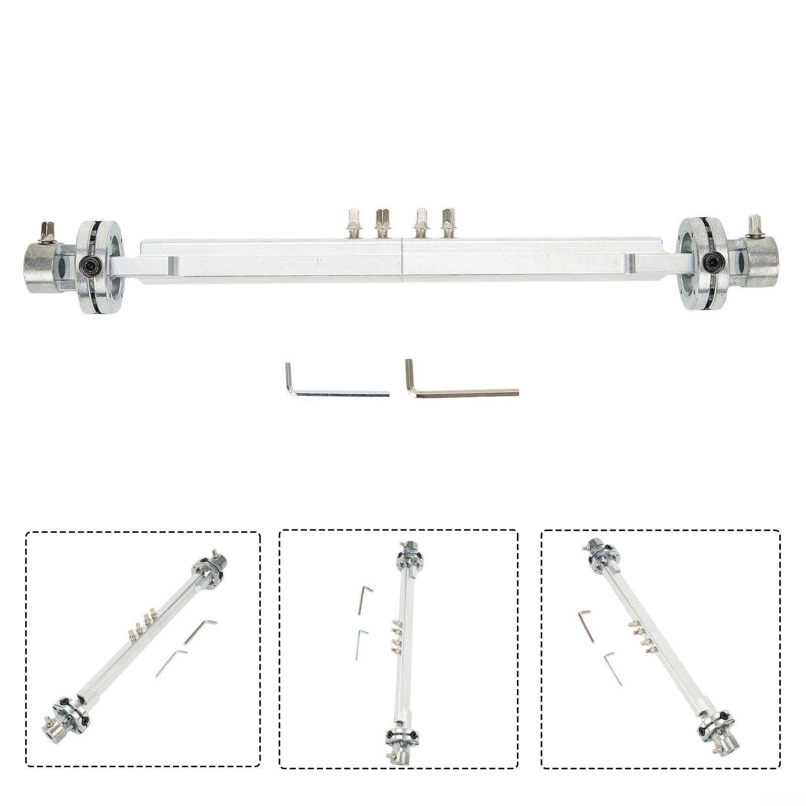 Barra de Conexión para Batería Doble 370mm Ajustable