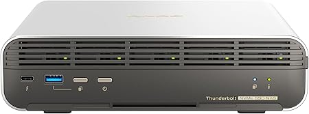 QNAP(キューナップ) TBS-h574TX-i5-16G ZFSベースのQuTS heroに対応した小型オールフラッシュ「NASbook」