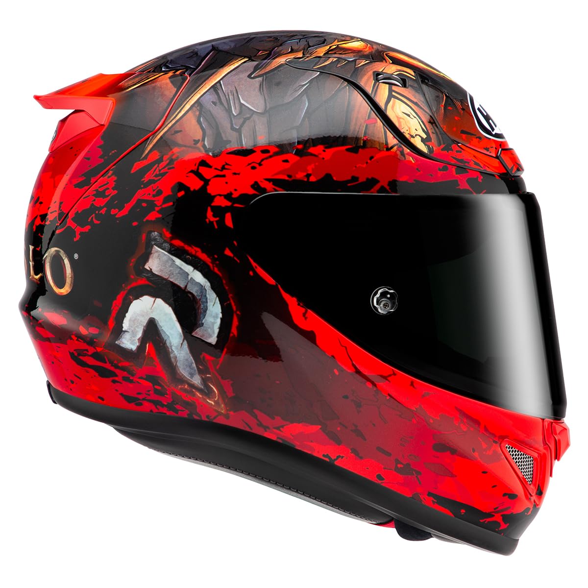 HJC, Casco Moto Integrale RPHA 12 DIABLO BLIZZARD MC1, XXL