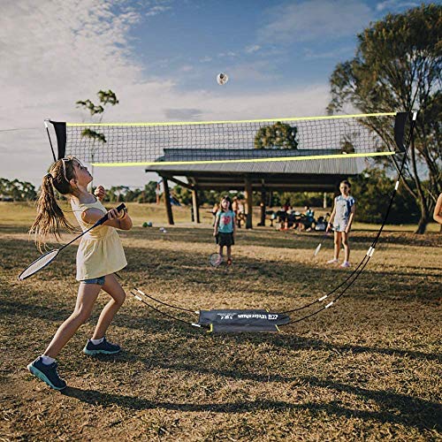 image for Badminton Net Portable with Stand Carry Bag Folding PortablINWAVE Voll