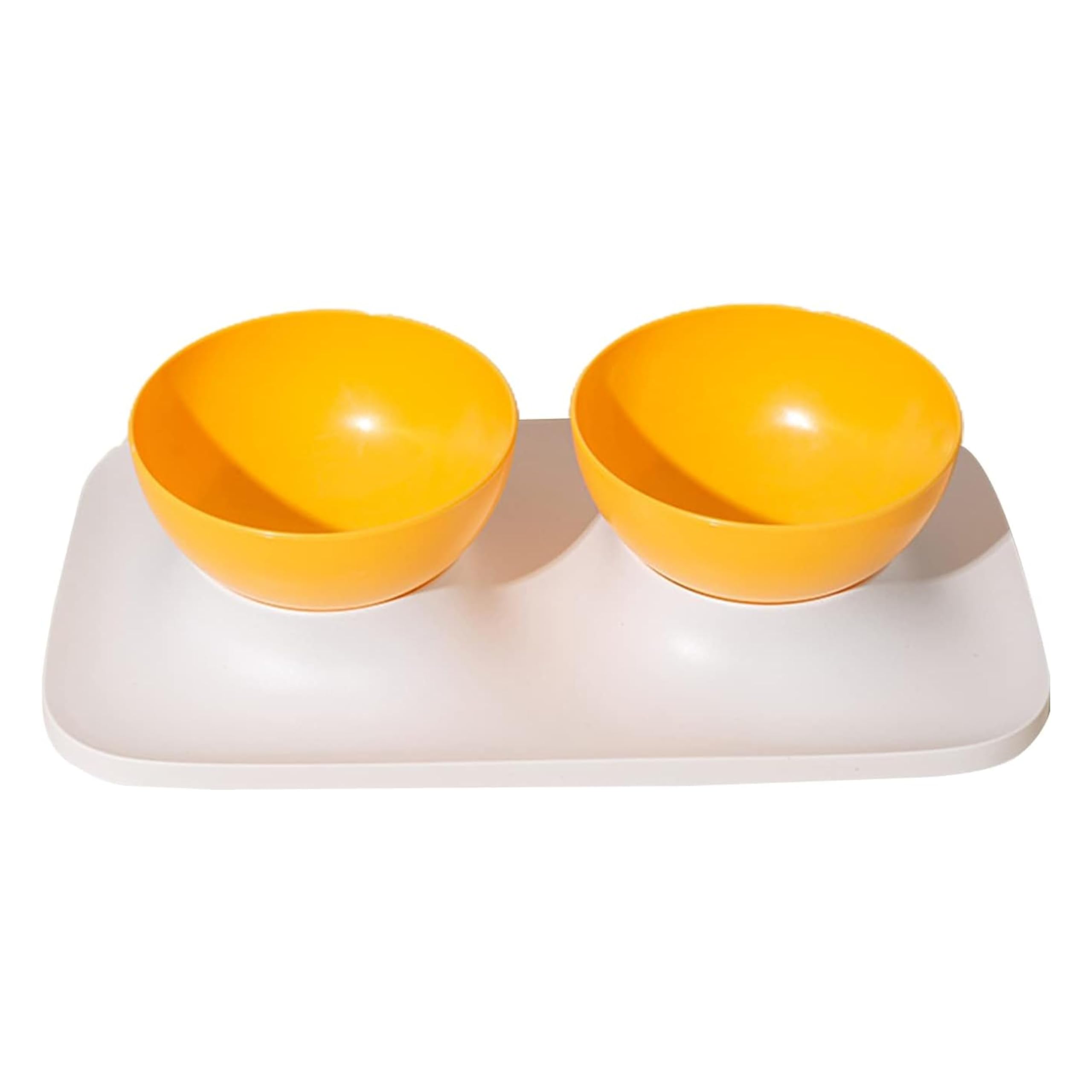Foodie Puppies Cat Food Bowl with Stand - (Orange, 500ml Each) Double Bowl Food and Water Drinking Feeder Bowl with Non-Skid Base and Easy-to-Clean Design | Suitable for Cats, Puppies and Small Dogs (B0D4TJ5RZ5) Amazon Price History, Amazon Price Tracker