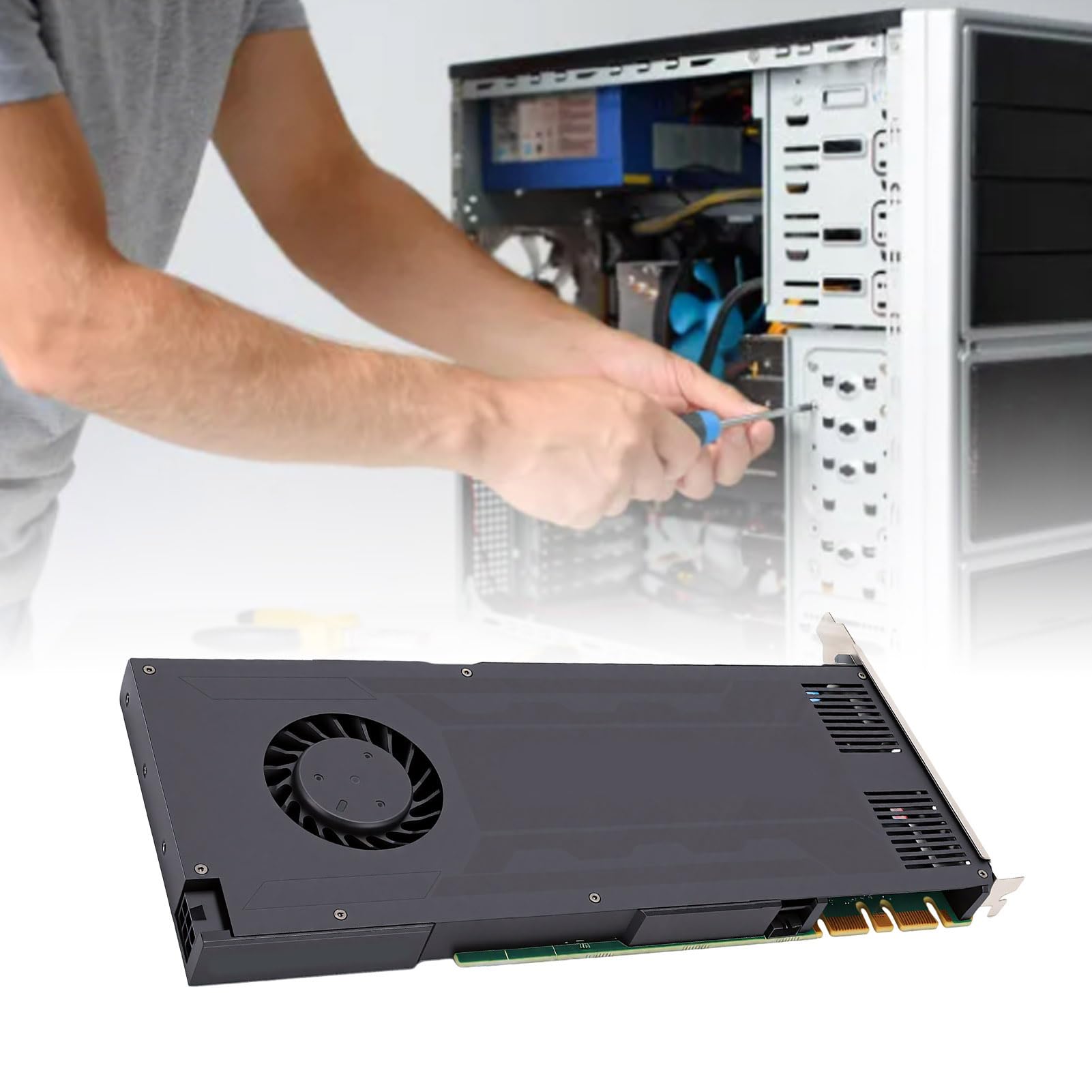 Annadue Karta Graficzna Karta Graficzna Komputerowy Procesor Graficzny 4 GB GDDR5 256-bitowy PCIe 2.0 X16 Podwójny Port DisplayPort DVI-I z 1344 Rdzeniami do Modelowania 3D Edycja