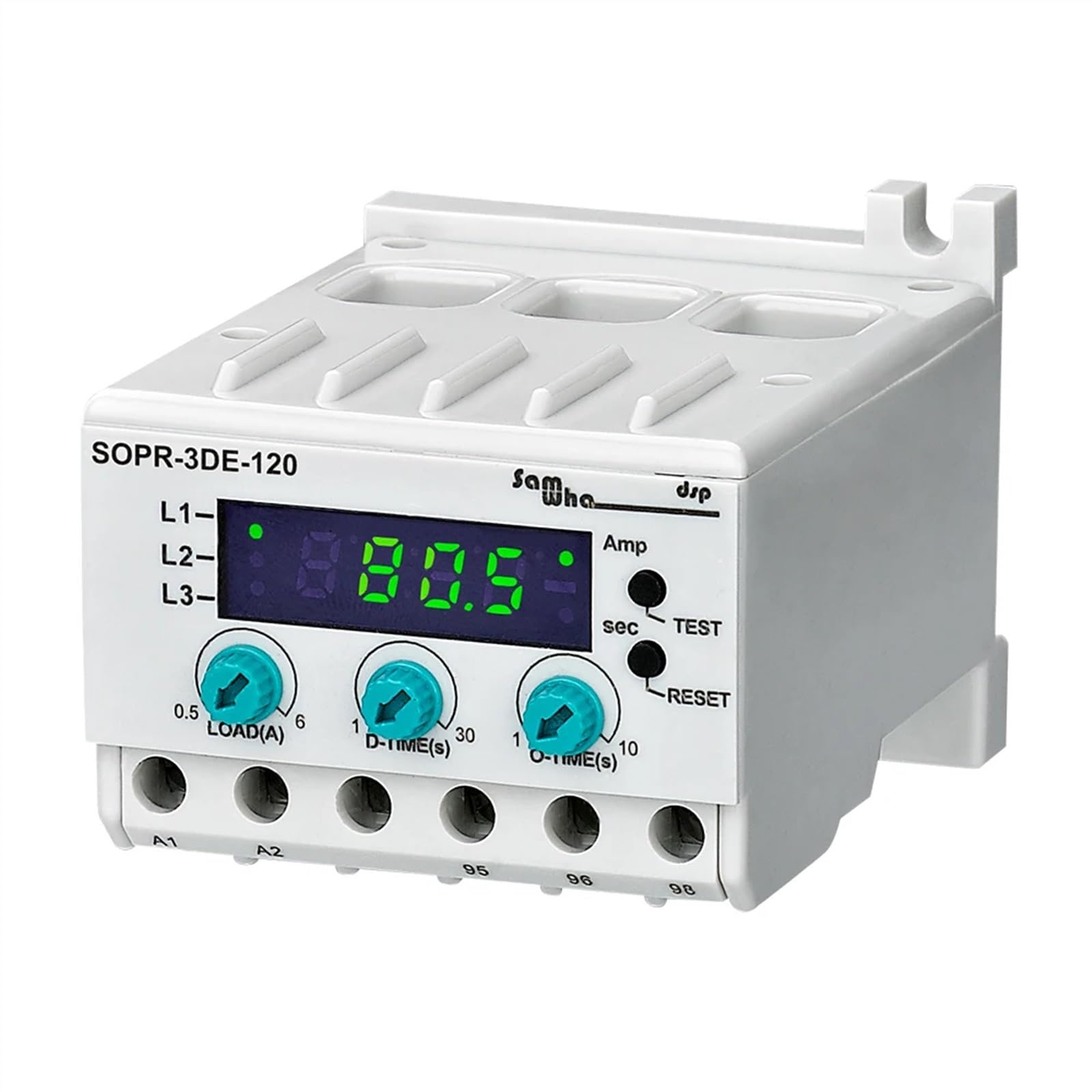 Relé de sobrecarga Digital SOPR-3DE, Protector Motor, relé térmica(Un 90-260VAC,5-30A)