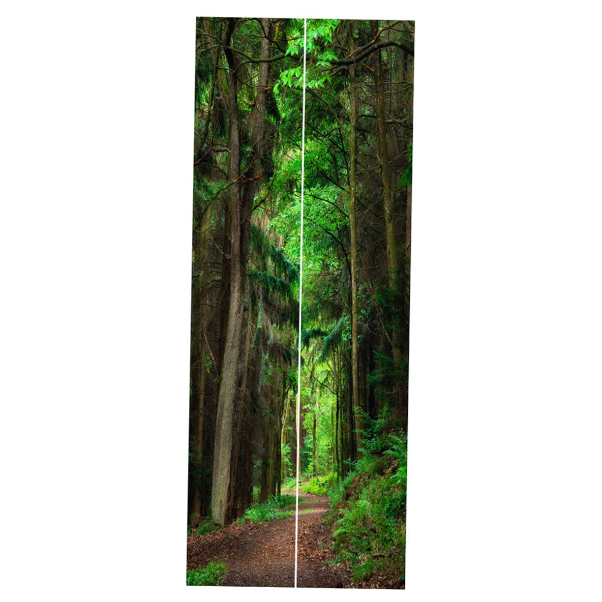 Sticker de porte paysage HEMOTON : 2 pièces d'autocollants muraux imperméables pour salon