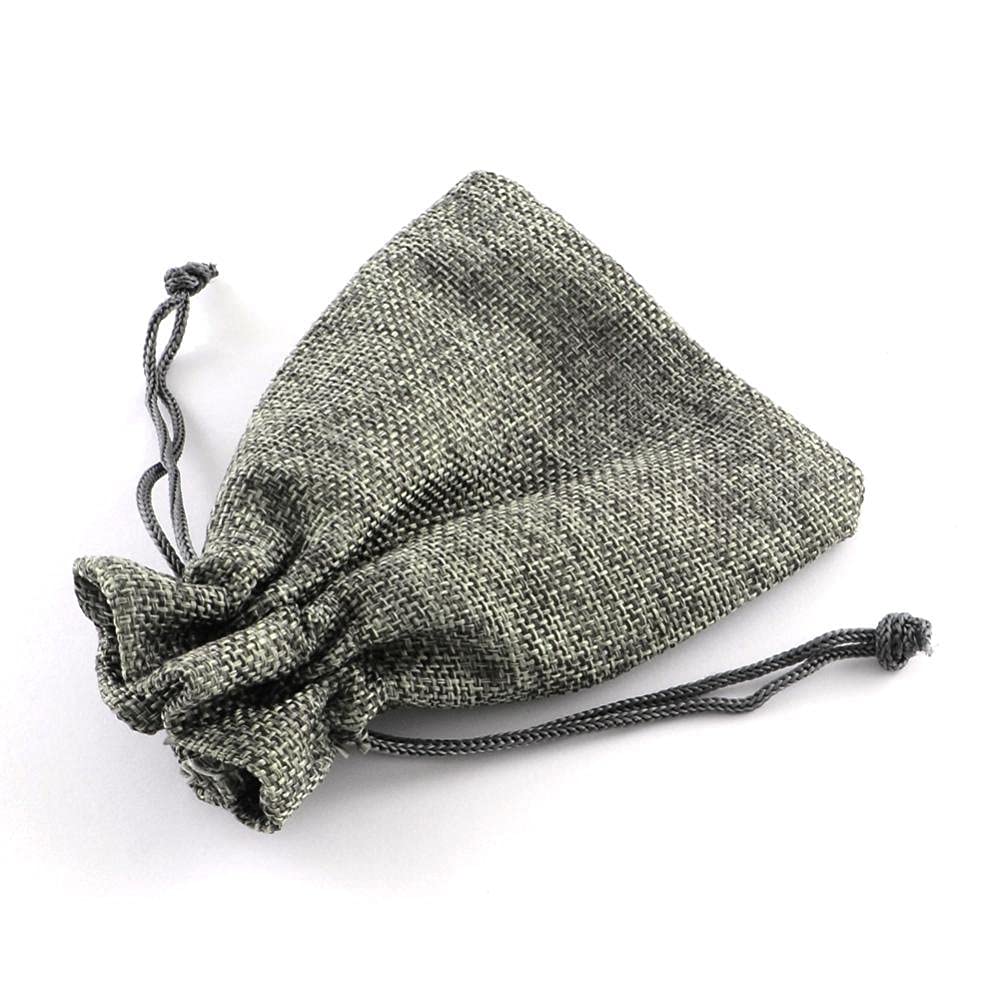 Sacs en tissu avec cordon de serrage 250 pièces Sacs d'emballage en toile de jute Sacs à cordon de serrage pour bijoux Emballage cadeau 9 x 7 cm, 14 x 10 mm Sacs cadeaux en toile de jute Sacs cadeaux