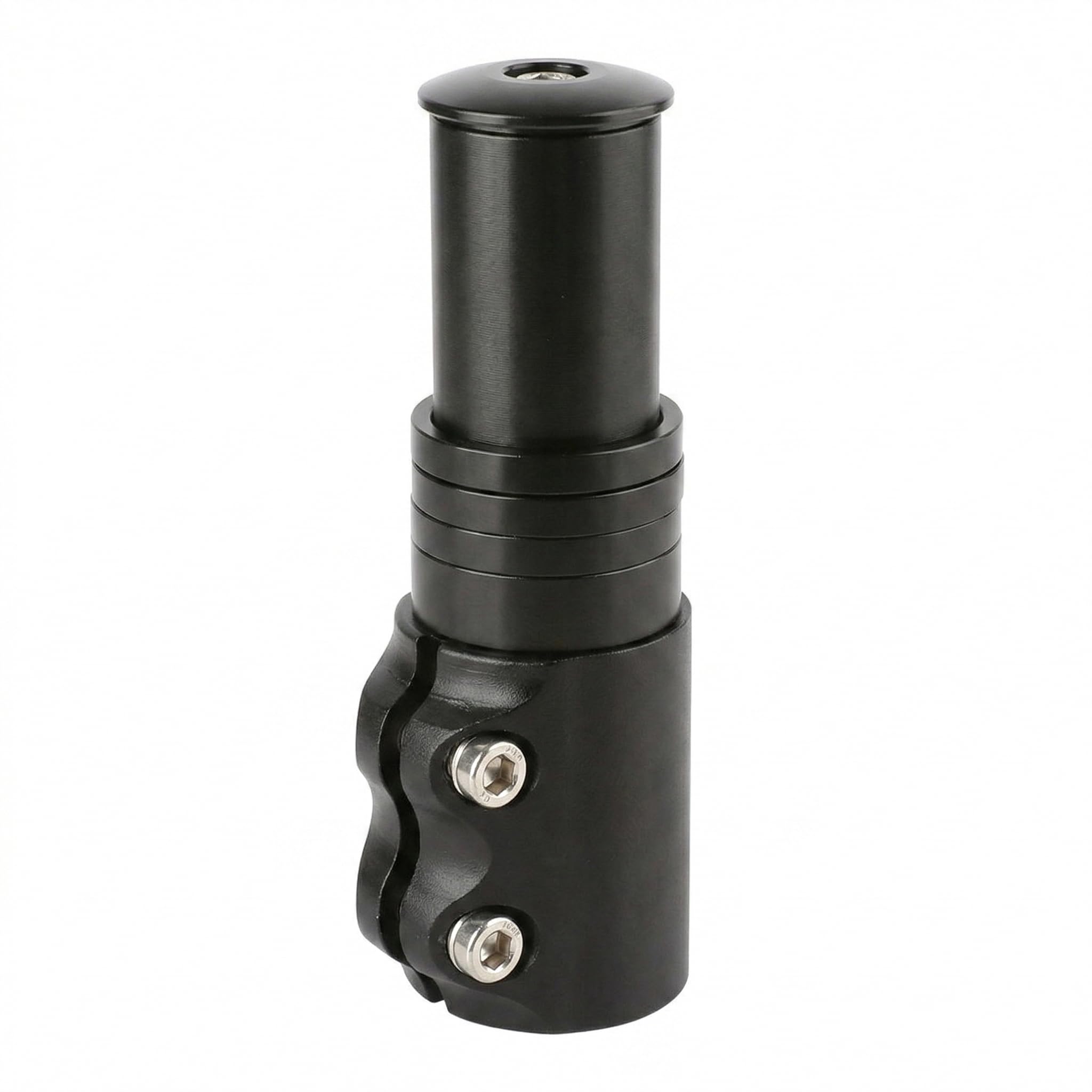 Bike Stem Riser Extender for 1-1/8in 28.6mm Steerer, Adjustable Handlebar Height Adapter, Lightweight Aluminum Alloy Stem Riser with Spacers and Bolt, ideal for MTB Road Cycling Comfort Upgrade