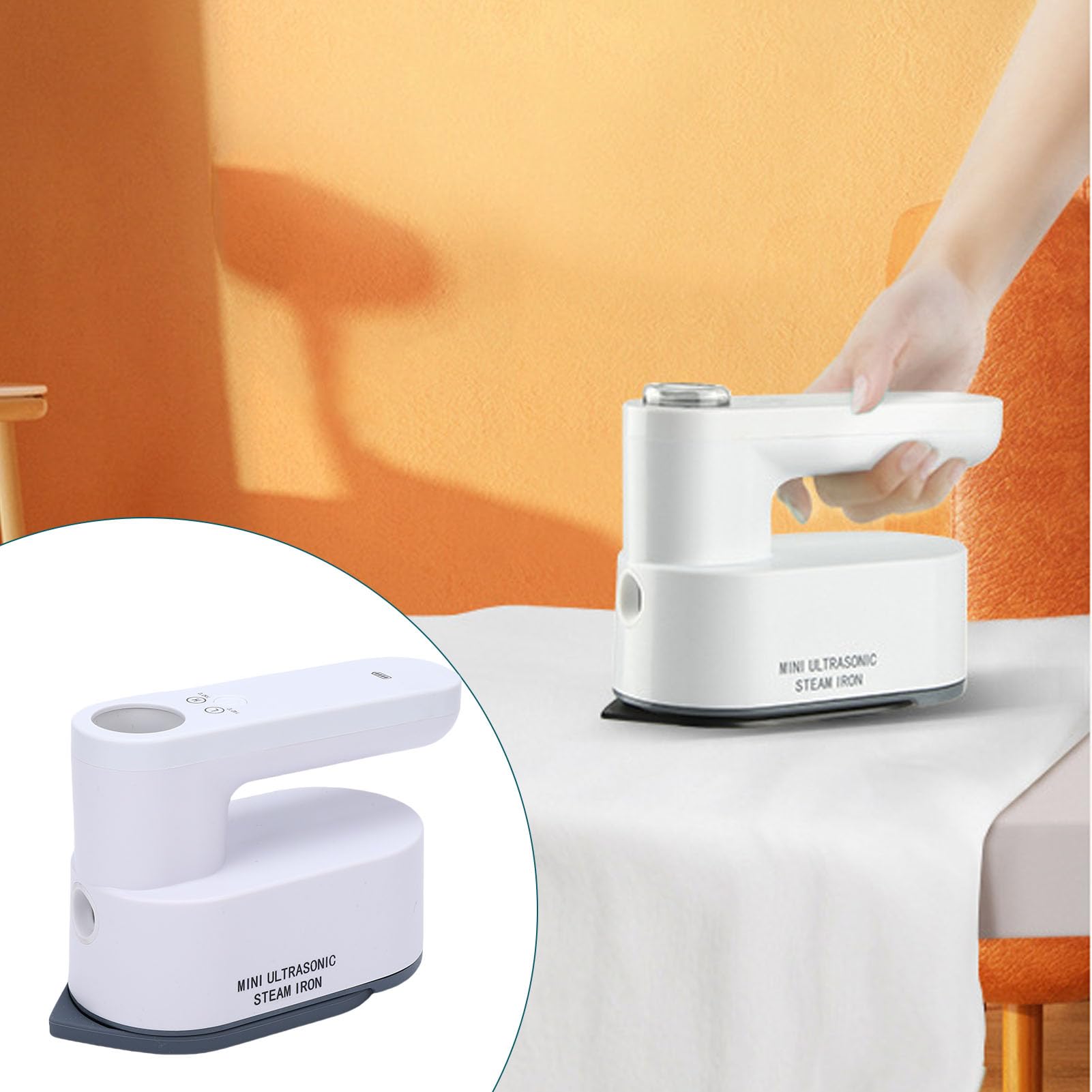 Plancha Eléctrica de Mano, Mini Plancha Eléctrica Portátil de Mano, Máquina de Planchar a Inalámbrica, Plancha de Mano para Viajes, Plancha de Inalámbrica, Máquina de Planchar