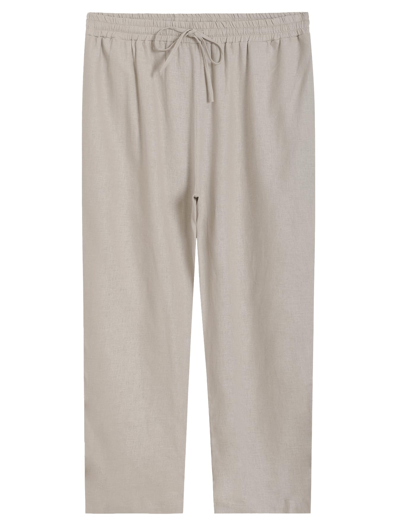 Weintee Womens Plus Size Petite Linen Pants with Pockets