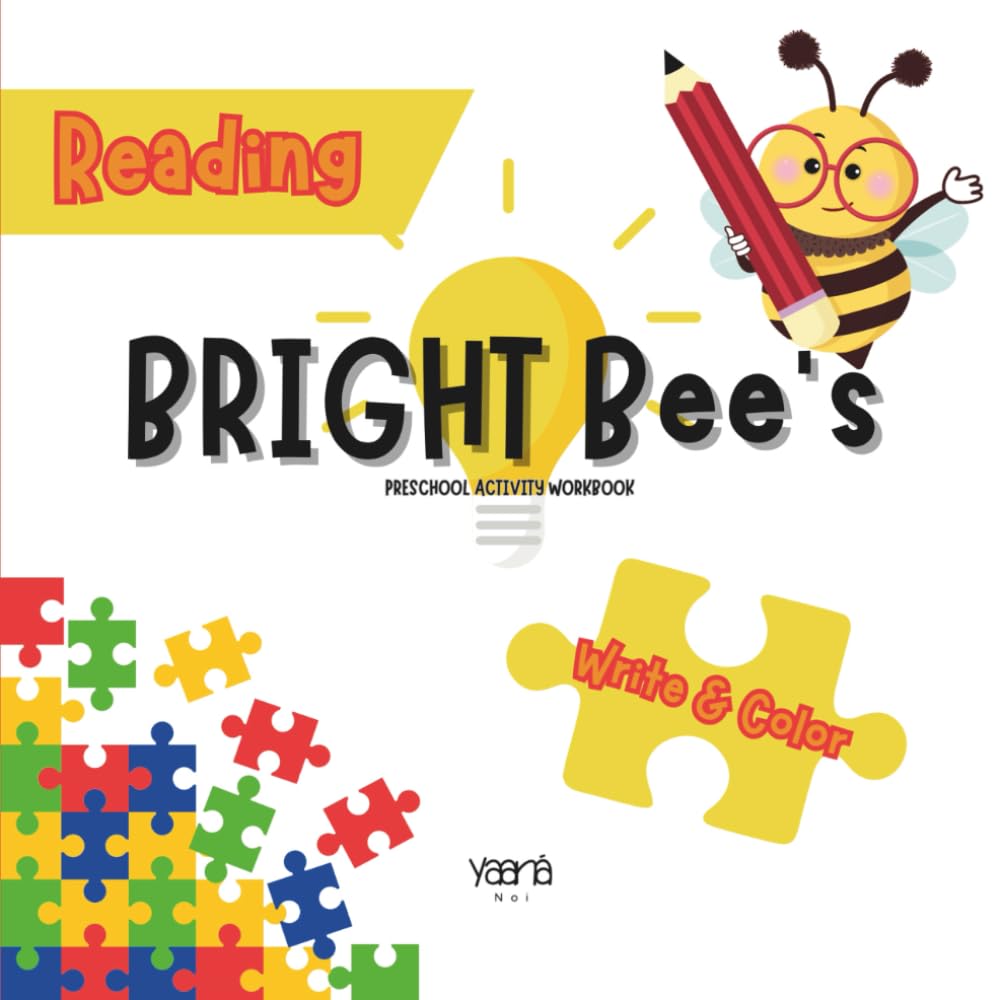 BRIGHT Bee's Reading: Preschool Activity Workbook