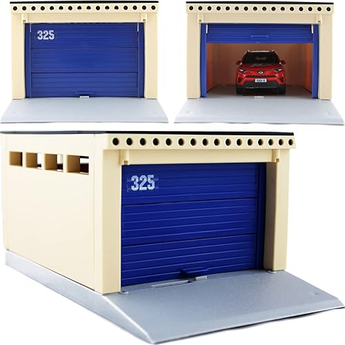 Miniatura 2 de Garaje de estacionamiento para autos - Almacenamiento de autos - Garajes con puertas - Garaje modelo para autos a escala 132 136 143