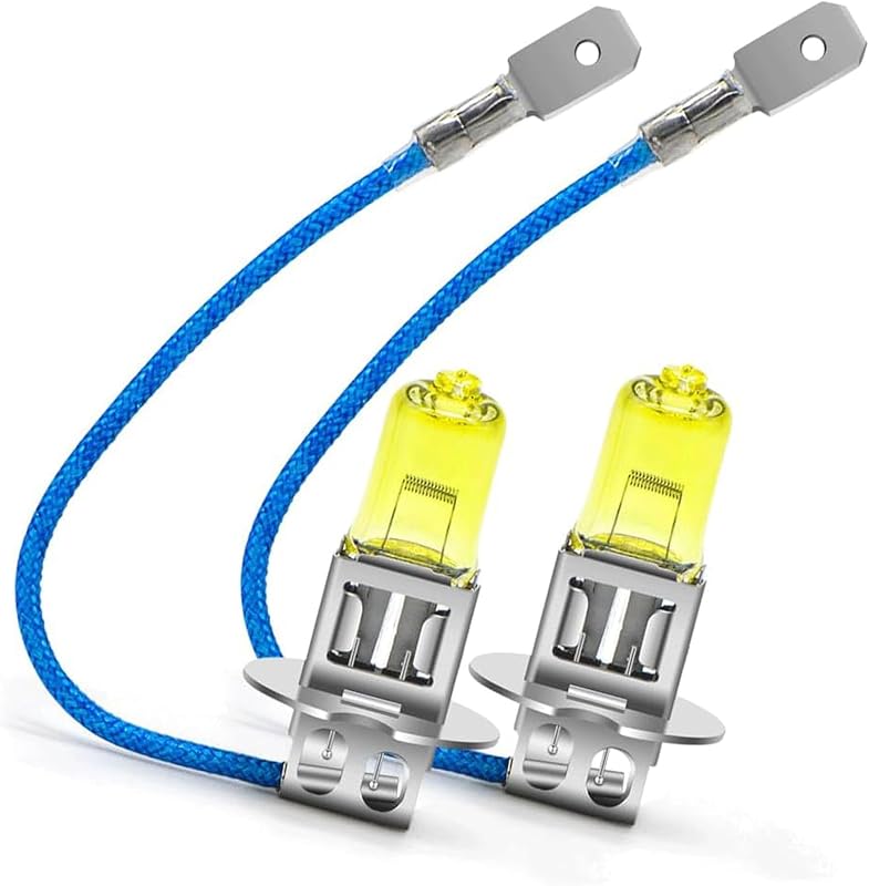 Lâmpada Halógena H3 PK22S SOFOC 24 V 100 W Luz Amarela 4000 K para Farol de Neblina – 2 unidades