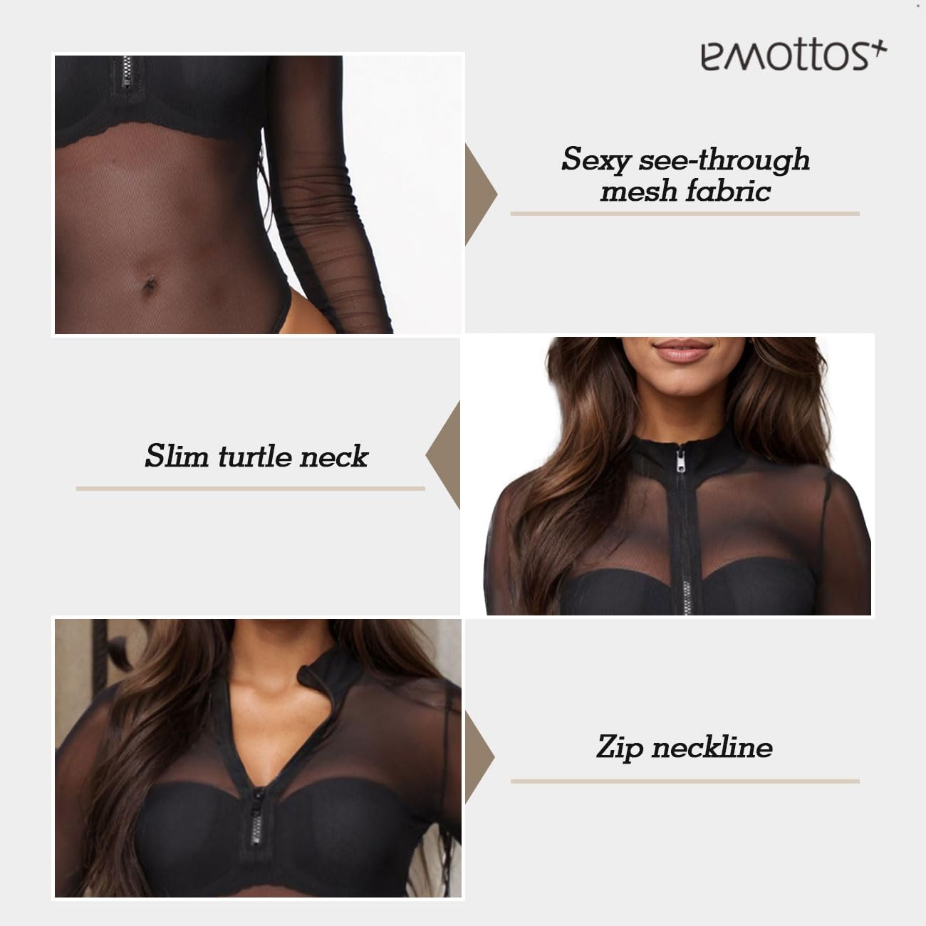 Combinaison sexy en dentelle pour femmes, manches longues en maille transparente imprimée, combinaison transparente pour femmes, justaucorps sexy pour femmes, vêtements de club