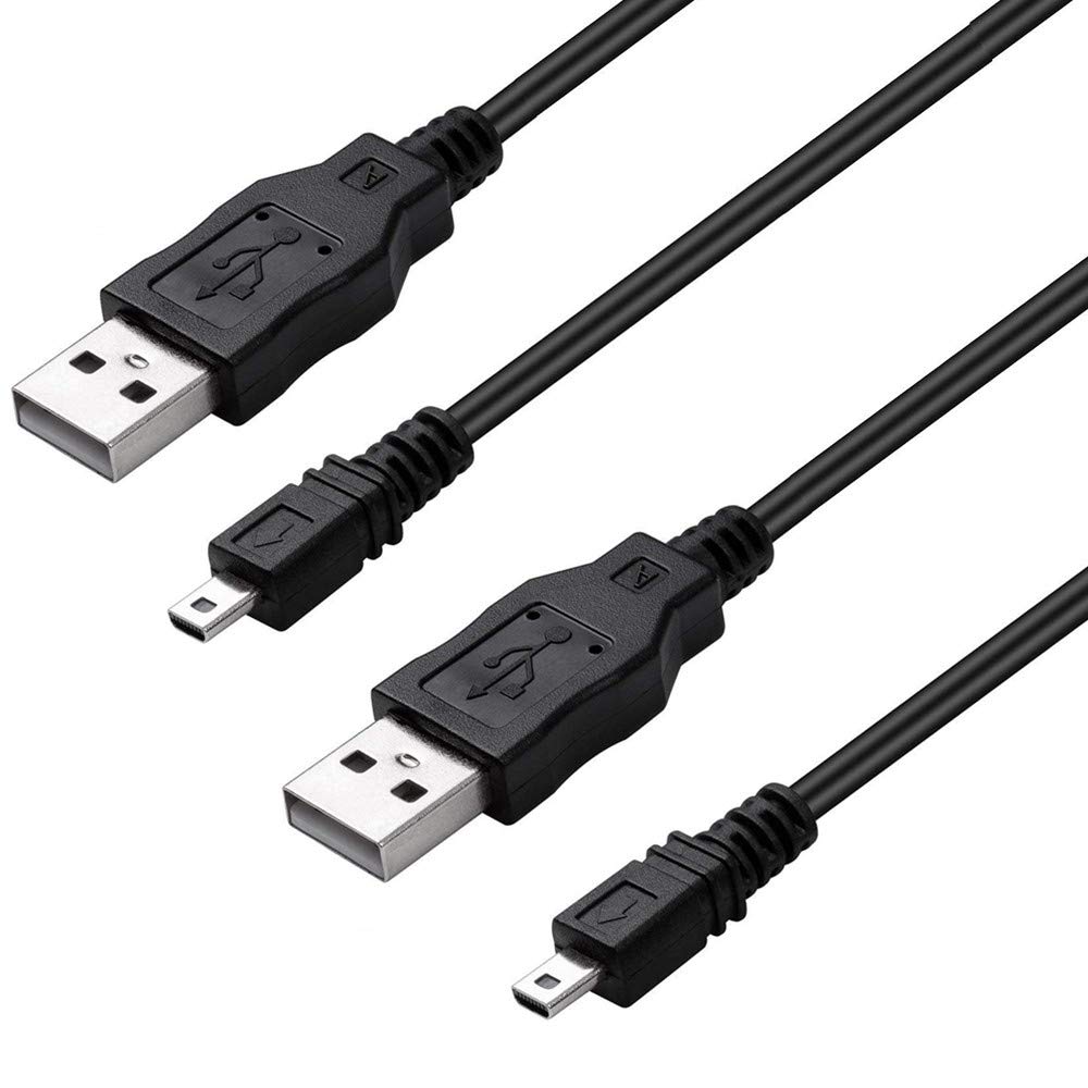 2 Pack USB PC Charger Cable Charging Cord forTexas Instruments TI-84 Plus CE,TI-84 Plus C Silver Edition,TI 89 Titanium,TI Nspire CX/TI Nspire CX CAS Graphing Calculators (3.3ft/1m)