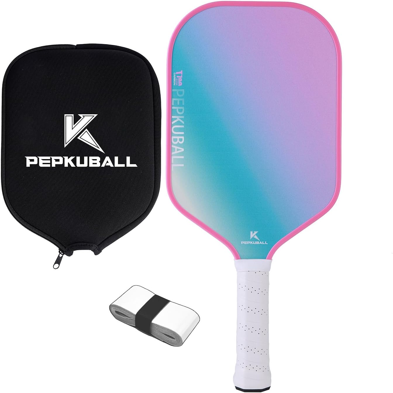 Juego de palas de pickleball con superficie de fibra de vidrio, palas de pickleball con raquetas de bola de pepinillo para hombres y mujeres