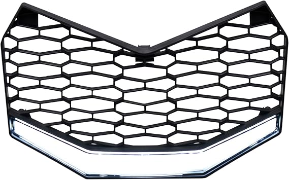 A & UTV PRO X3 Front Bumper Grill Mesh, Front Mesh Grille with LED Lights Bar, Radiator Guard for Can-Am Maverick X3 Max X RS DS MR RC Turbo RR R 2017-2024 2025 Accessories, Black