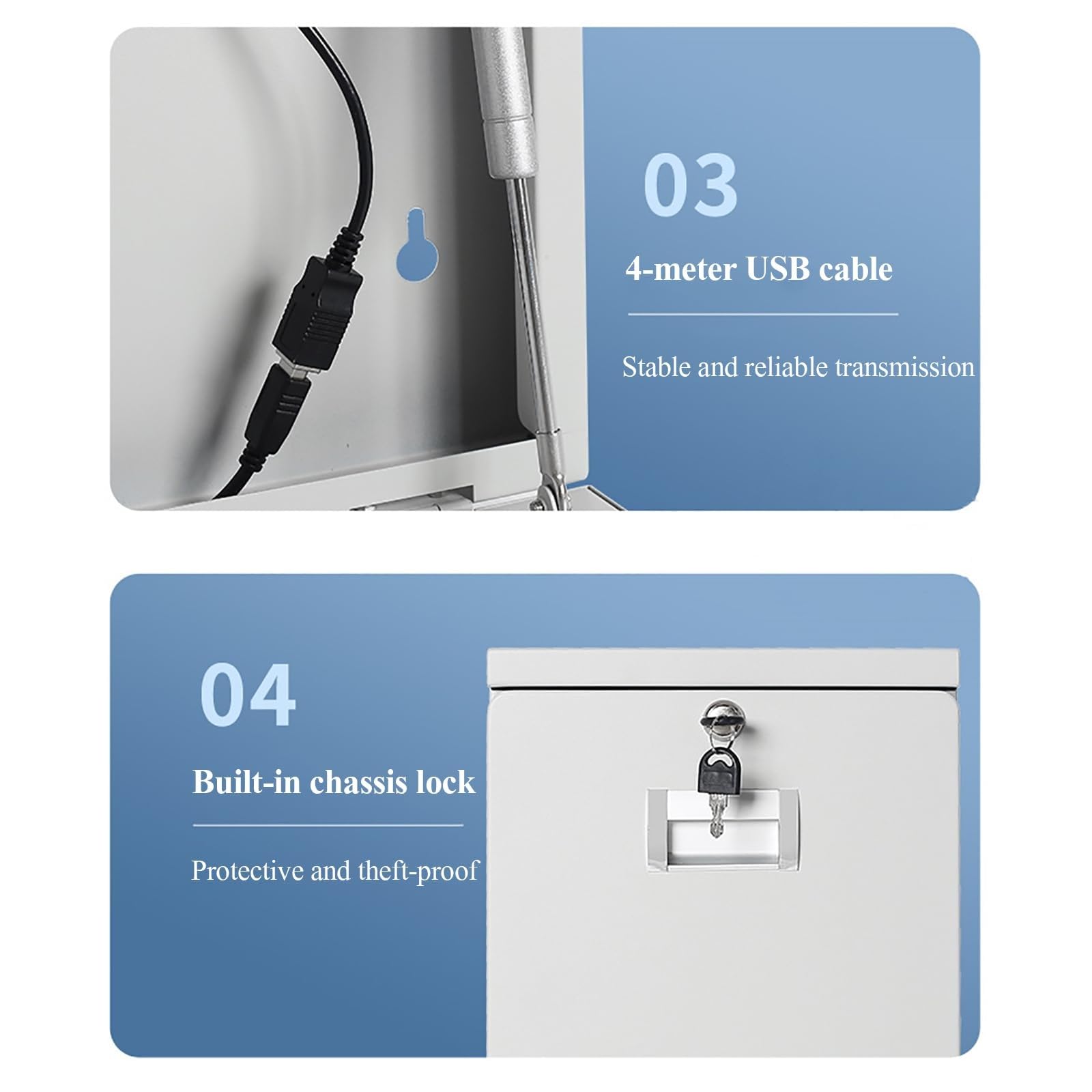 Escáner de cámara de documentos, alta resolución de 16 MP, montaje en pared, modos manuales/automáticos, anotación de pizarra blanca para enseñanza, reuniones, presentaciones