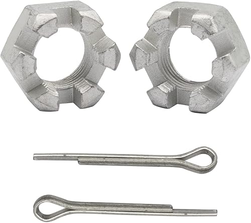 Miniatura 2 de EZGO TXT - Juego de 2 tuercas ranuradas para carrito de golf EZGO TXT 1976-Pieza de repuesto 58-1815483-G1612928 3010387-G1