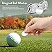 Skylety 4 Pcs Golf Divot Repair Tool Metal Foldable Golf Divot Tool with Magnetic Pop-up Button Ball Marker Stainless Steel Switchblade for Golfers Prizes(Silver)