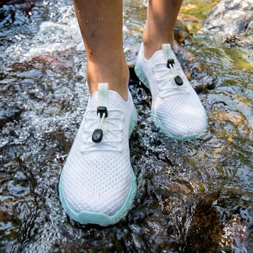 Image of ALEADER Xdrain Women's Water Shoes Mesh Slip On Aqua Shoes for Beach, Swimming, Travel & Tennis
