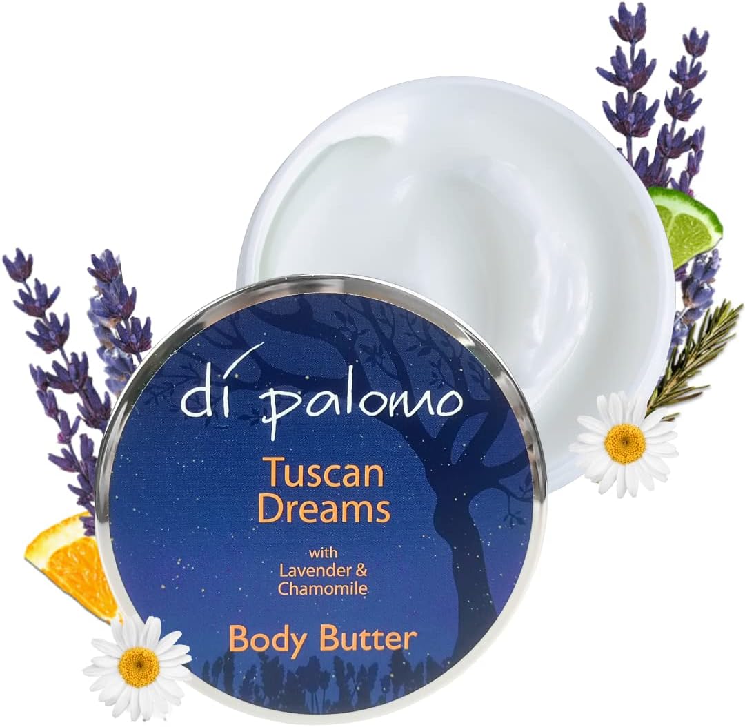 Di Palomo Tuscan Dreams Body Butter 200ml. Body Moisturiser & Body Lotion. Shea Butter Body Butter with Skin Care. Body Butter for Women & Body Moisturiser for Women.