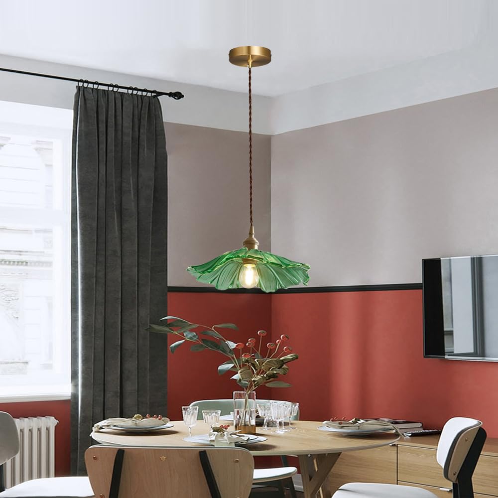 Lámpara Colgante de Cristal con Forma de Flor de diseño Creativo