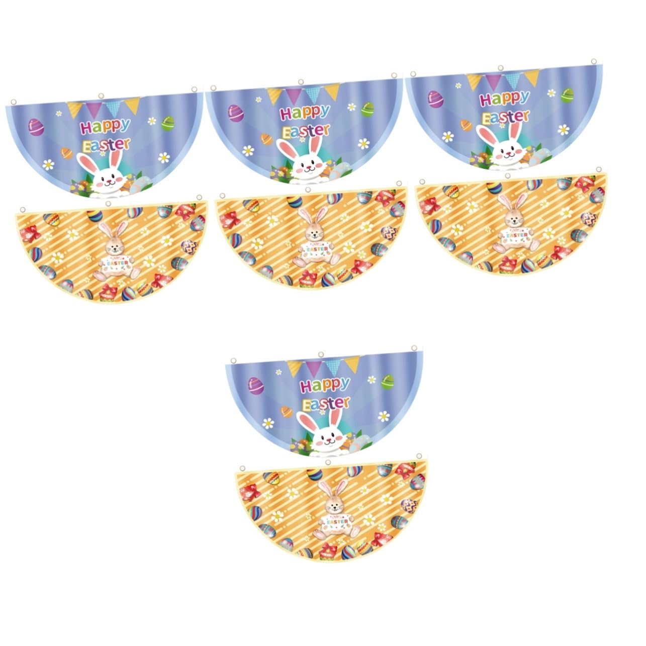Drapeau de Pâques fond de Pâques lavable et réutilisable pour décoration extérieure, 8 unités