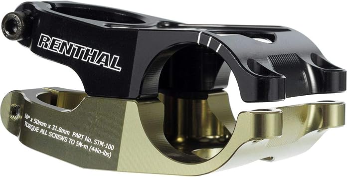 Renthal Duo Stem Black/Gold, 50Mm