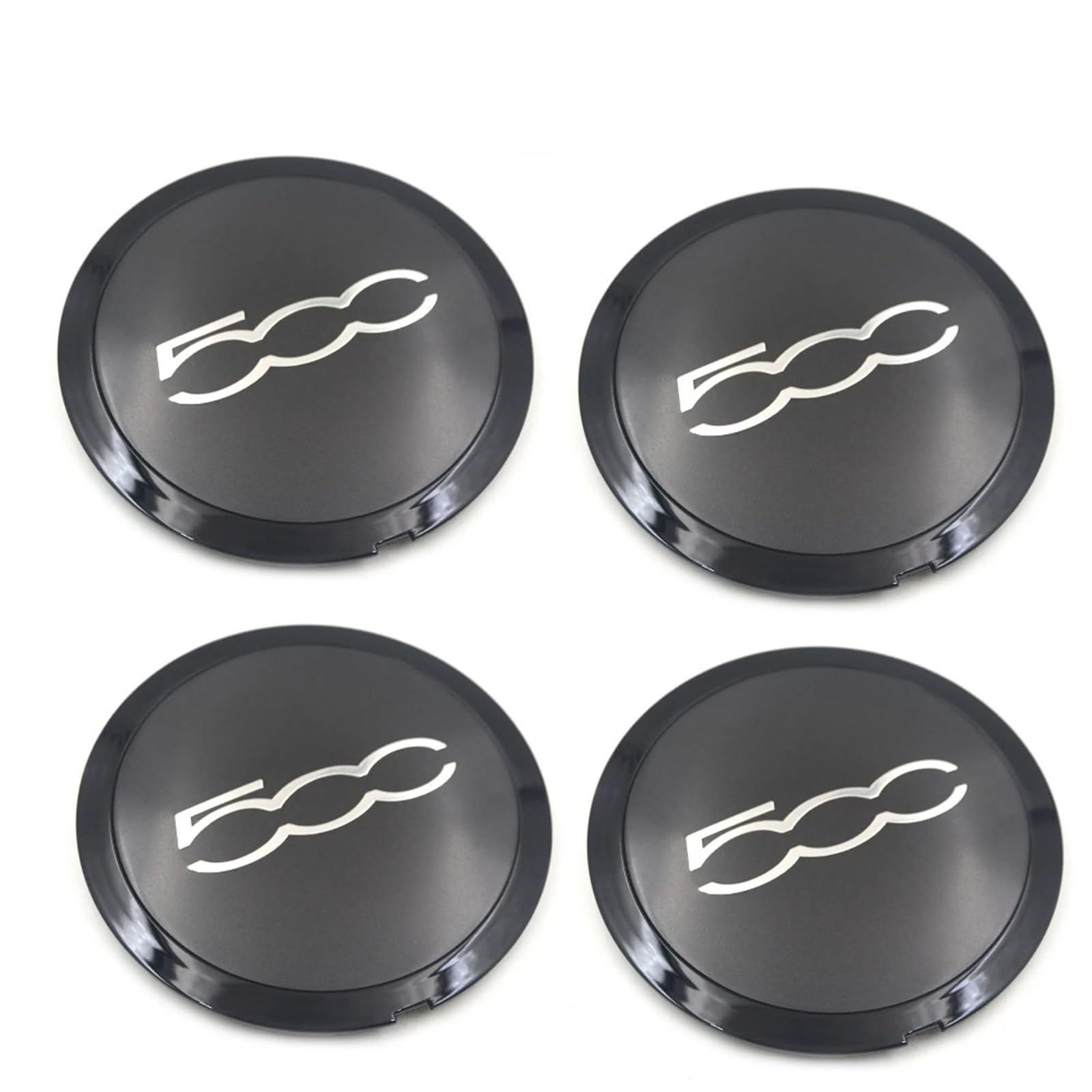 Set Di 4 Coprimozzi Da 133 Mm Per Cerchi In Lega Per Fiat 500 (Codici: 68078419AC, 68078421AC) – Ricambio Per Tappi Centrali Ruota Distanziali Per Cerchi | Colore 5