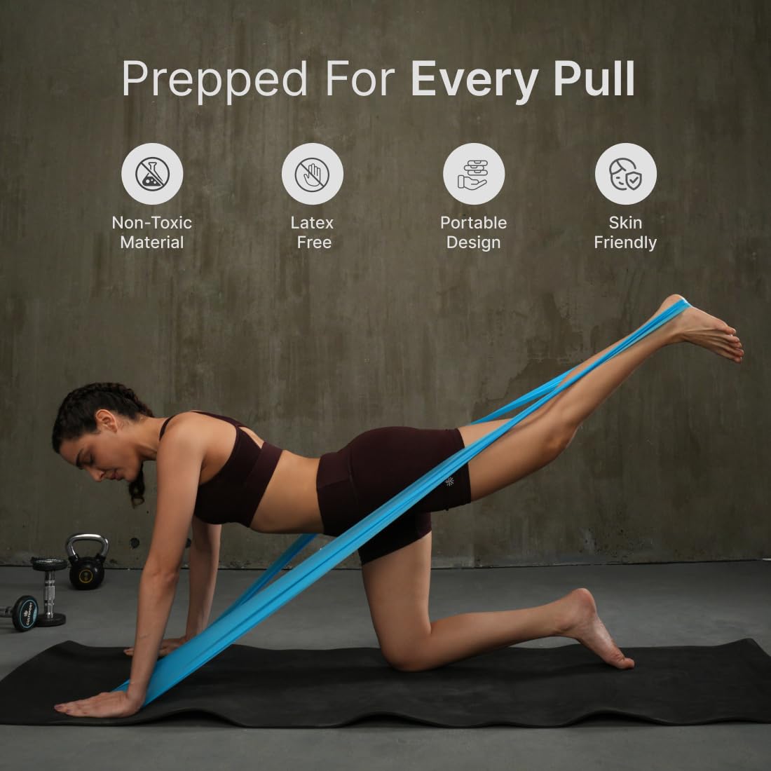 CULT Resistance Band for Workout & Home Exercise for Men & Women | Theraband & Pilates Loop | Premium Gym Equipment Elastic Band