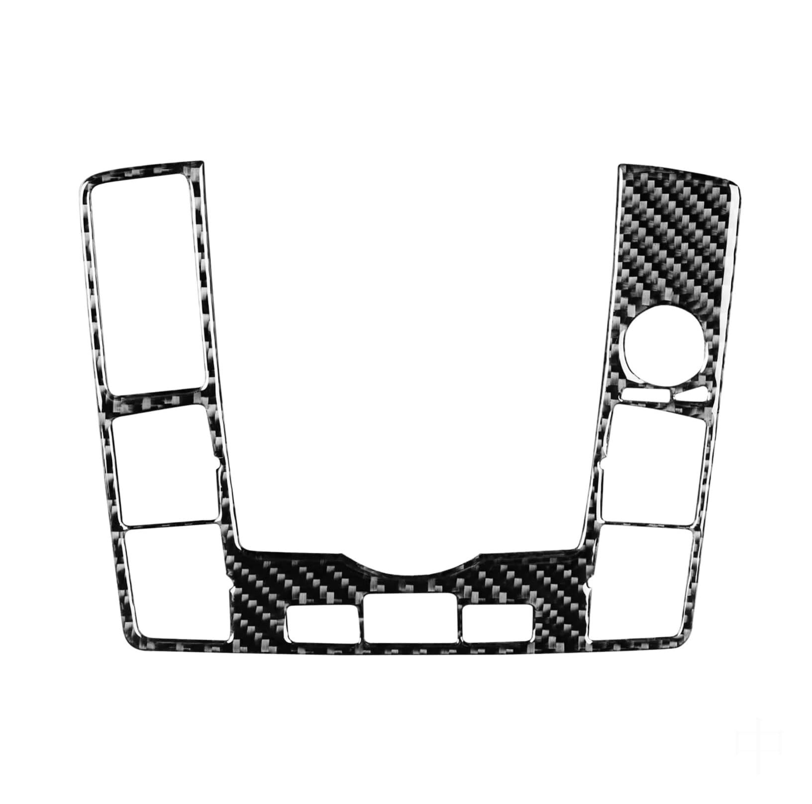 Interior Moulding Trim for A6 S6 C6 2005-2011 Gear Shift Multimedia Control Panel Cover Carbon Fiber